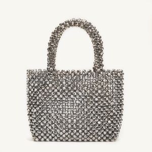 Rhinestone engraved small purse